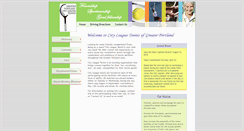 Desktop Screenshot of cityleaguetennis.org